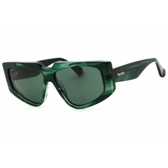 NEW MAX MARA SUNGLASSES GREEN WOMEN EYEWEAR MAX MARA MM0125 98N Max Mara MM0125 Sunglasses MM0125 98N Green Horn - eye-oo.com main image 2